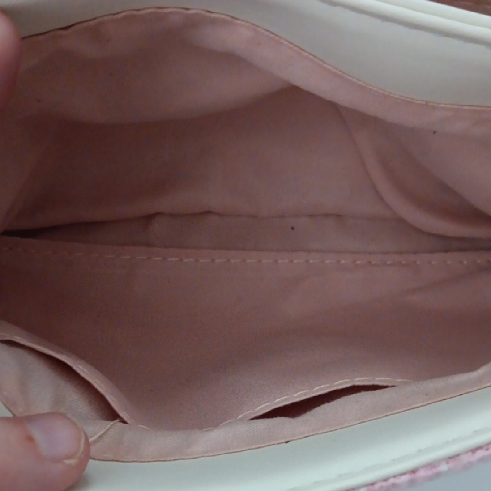Badgley Mischka Pink Tweed Shoulder Bag - Picture 9 of 9